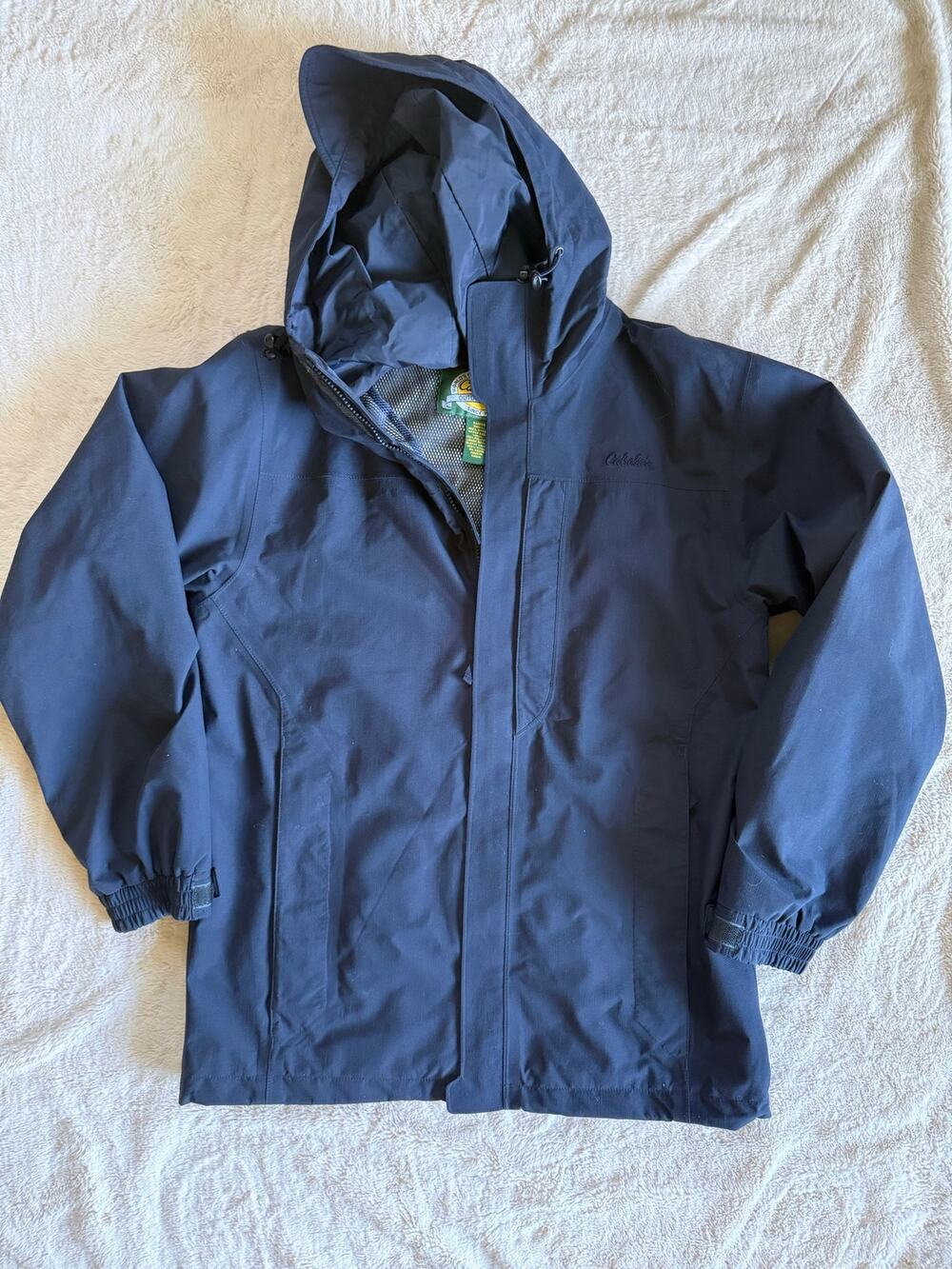 Cabelas Gore-Tex Navy Rain Jacket Size Small